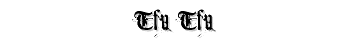 Tfu Tfu font